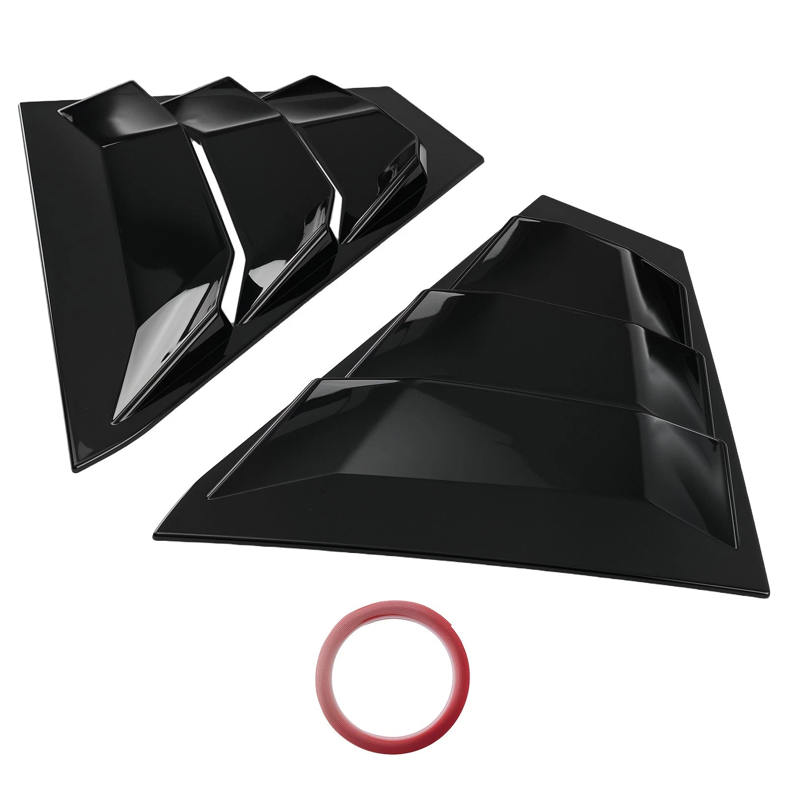 Side Window Louvers for Nissan Altima (2019–2023) Glossy Black
