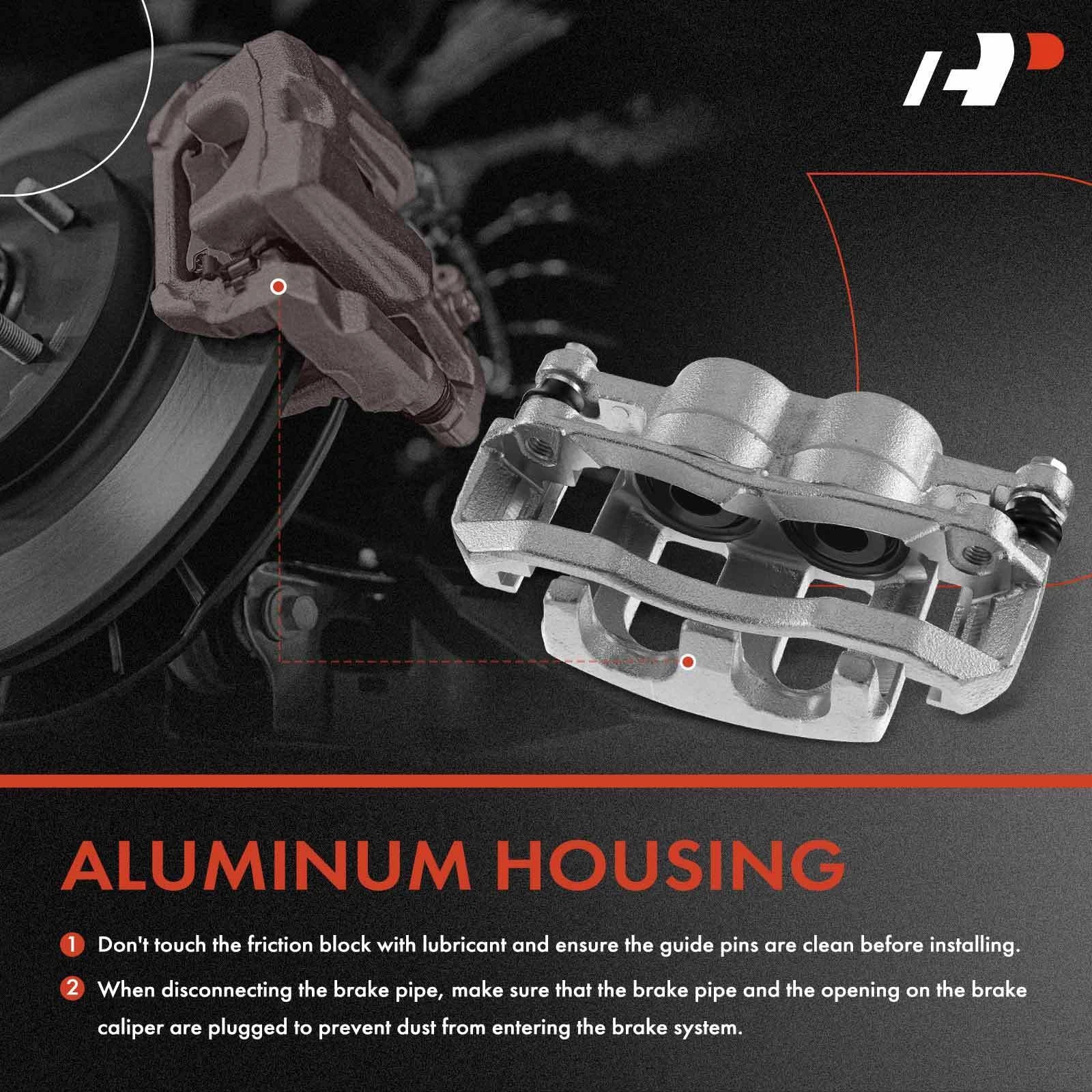 6x Front Brake Caliper & Ceramic Pad for Ford Explorer (2006-2010)