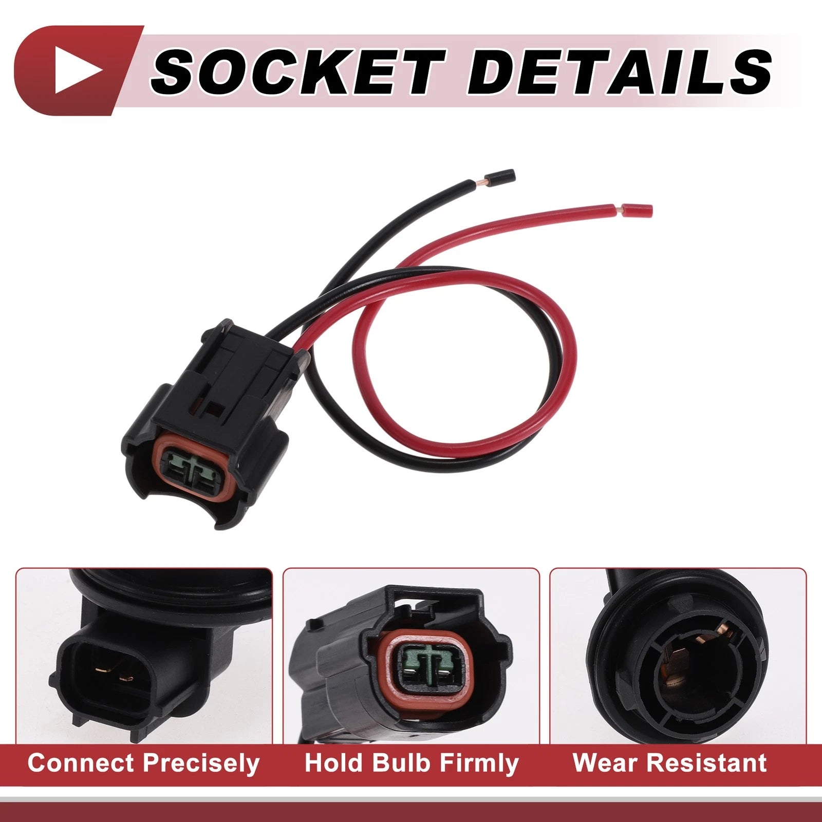 DRL Daytime Running Light Socket Wiring for Kia Forte (2019–2021) No. 92164M7050