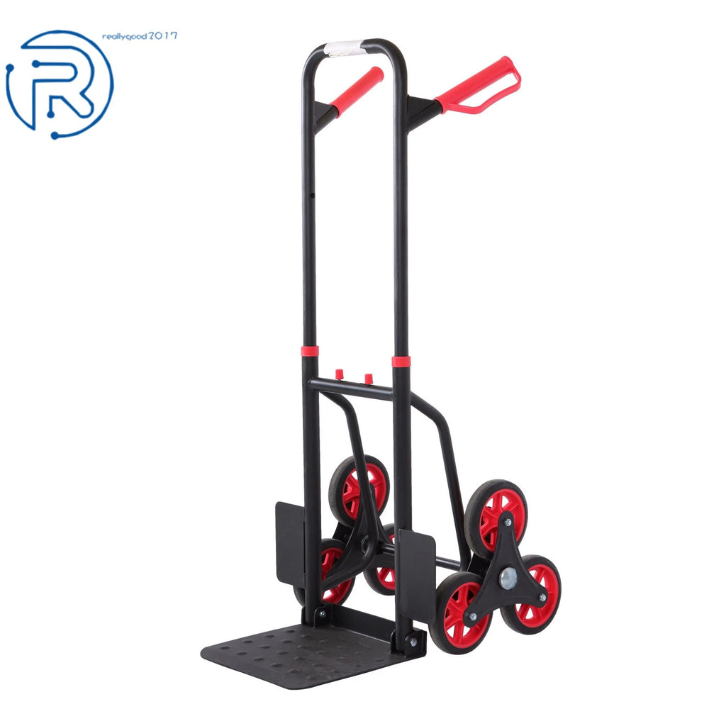 Heavy Duty Stair Climbing Hand Truck with 6" TPR Wheels (440 LB Capacity)