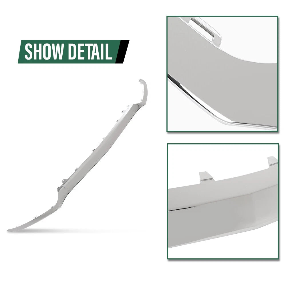 Set of 3 Chrome Front Bumper Lower Lip Molding Trim for Mercedes Benz W205
