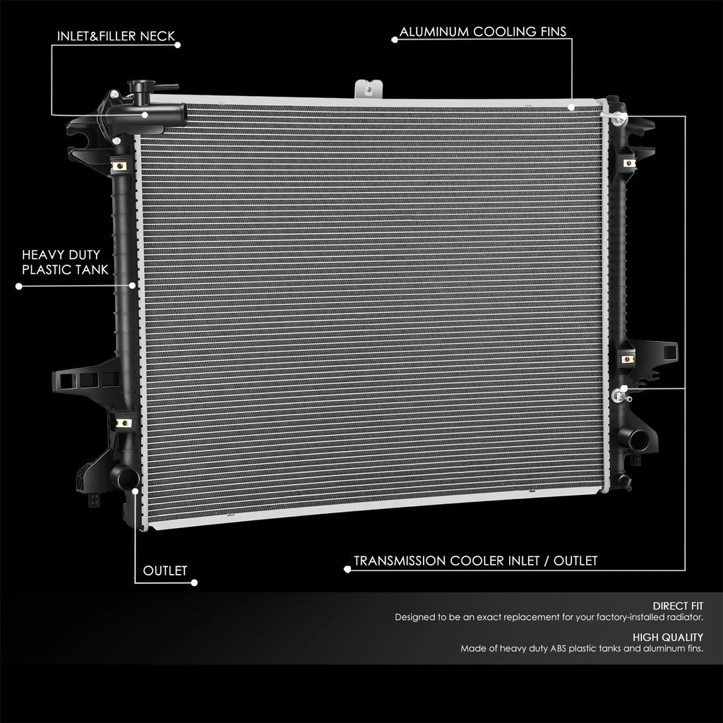 OE Style Aluminum Core Cooling Radiator for Nissan Titan XD (2016–2019) DPI 13616