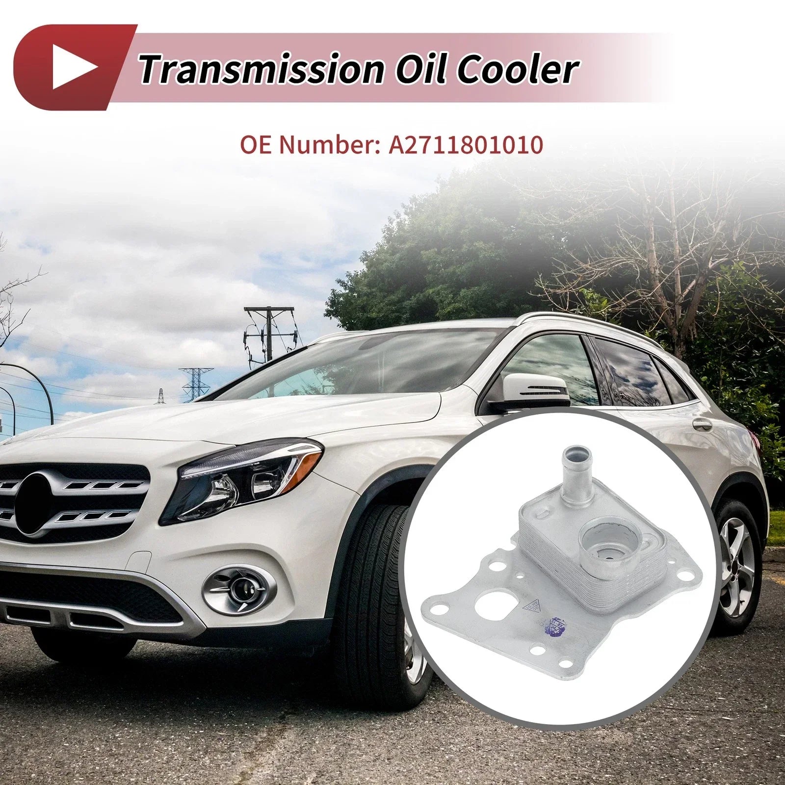 Engine Oil Cooler for Mercedes-Benz C250 (2012-2015) 1 x Trans Cooler