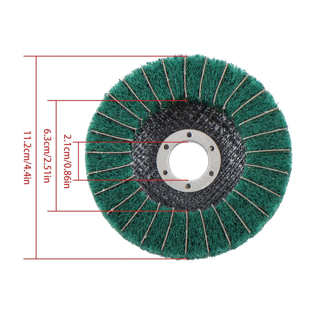 Set of 10 Flap Discs 120 & 240 Grit for Angle Grinder 4-1/2"