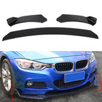 Glossy Black Front Bumper Lip Chin Spoiler Splitter for Universal Car