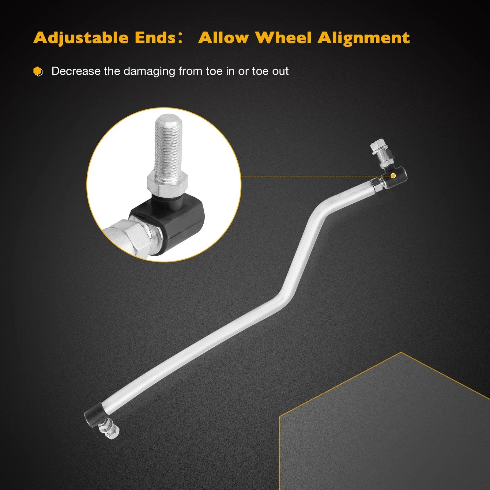 Adjustable Steering Drag Link Set for Craftsman Husqvarna