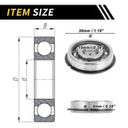 1 Pc 6200NR Deep Groove Ball Bearing for Scooter Skateboard Wheel (10x30x9mm)
