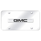 Chrome Name on Chrome License Plate - Officially Licensed for GMC
