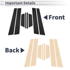 8 Pcs Door Pillar Window Trim for Mazda 3 Axela (2006–2012) Black