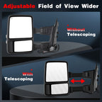 Tow Mirrors for Ford F250-F550 Super Duty (1999–2007) Power Heated Smoke Turn Signal