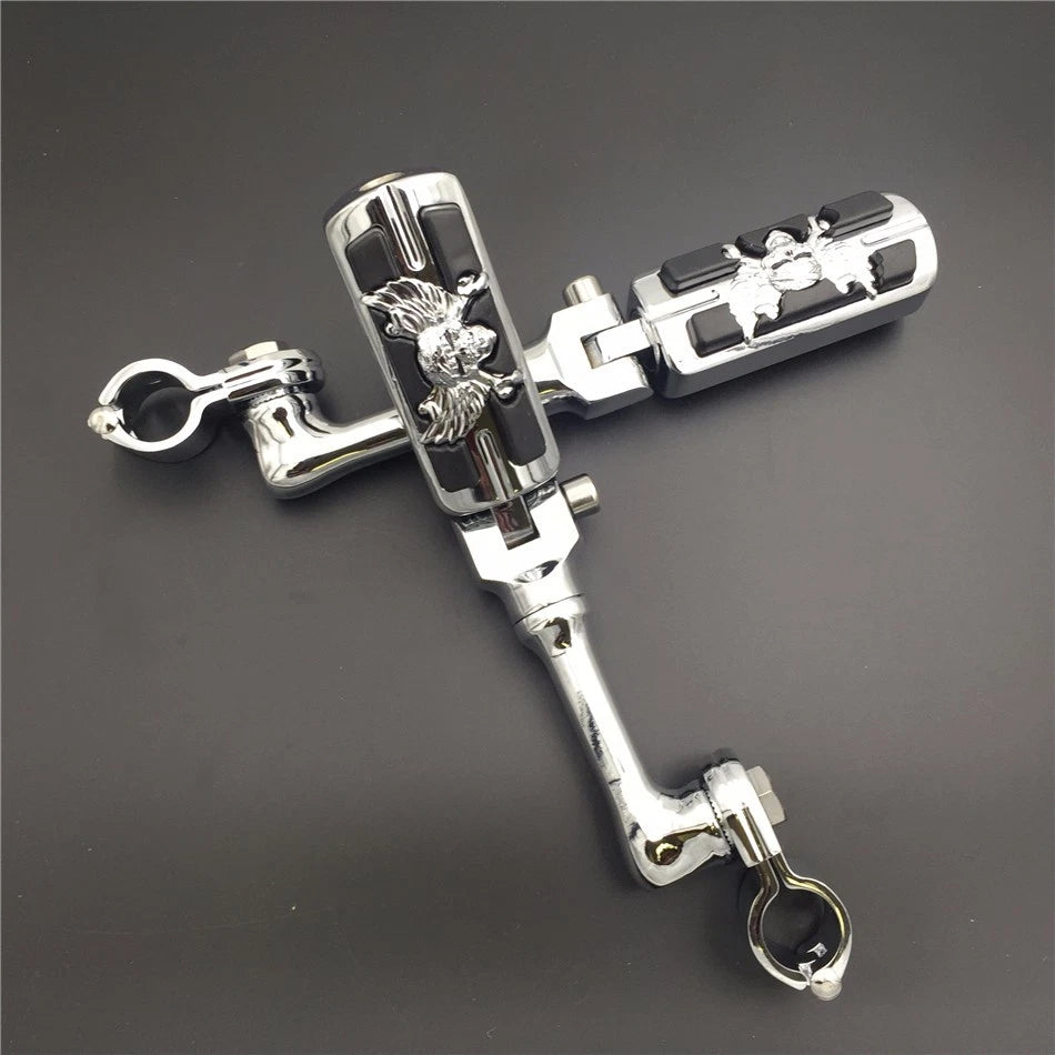 Chrome 1" LA PMK FootPeg for Honda GoldWing VTX1300 Shadow Valkyrie (2001–2008)