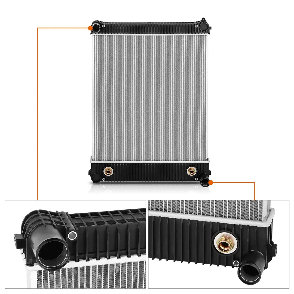 2-Row Aluminum Cooling Radiator for Freightliner M2 106/FS65 (2004–2008)