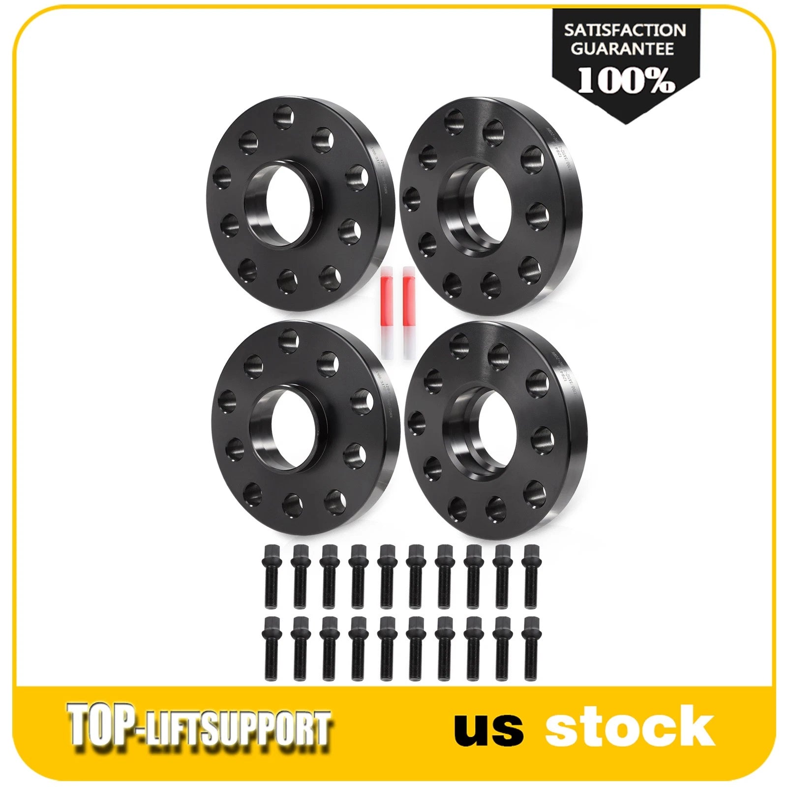 Set of 4 Hubcentric Wheel Spacers 20mm for Volkswagen Audi (5x100 / 5x112)