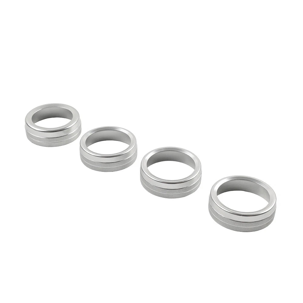 Silver AC Climate Control Ring Knob Trim for Toyota Tacoma (2016–2023)