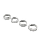 Silver AC Climate Control Ring Knob Trim for Toyota Tacoma (2016–2023)