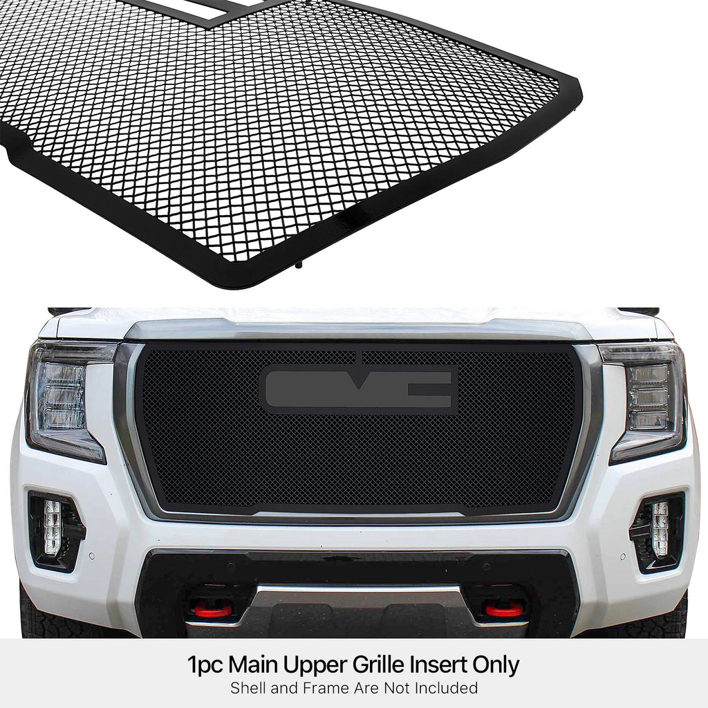 Stainless Steel Black Mesh Grille Insert for GMC Yukon (2021-2024)