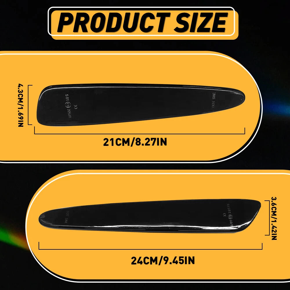 Bumper Side Light Trim Cover Kit for Corvette C6 (2005–2013) Smoked