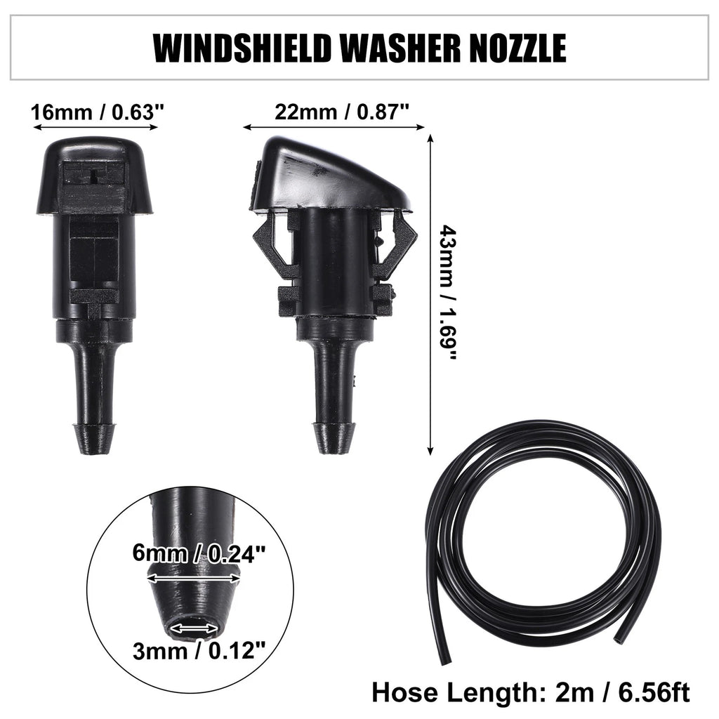 Set of 2 Windshield Washer Nozzles No. 5116079AA for Chrysler 200 (2011)