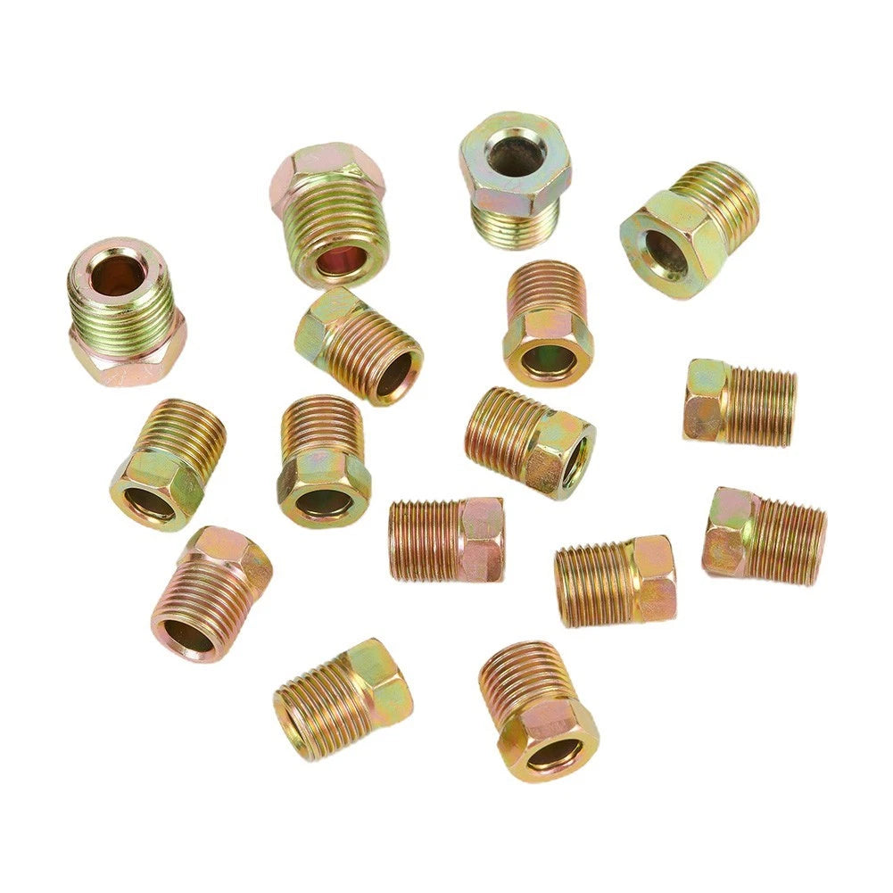 Brake Line Fitting Nuts Kit for Inverted Flares (3/16 & 1/4 Tube)