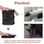 2-Pack Collapsible Pop-Up Waterproof Trash Can for Car Truck (-)