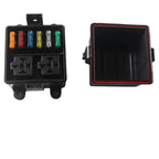 12V 6-Way Fuse Relay Box w/ 5-Pin 40A Relays & Fuses for Car Truck