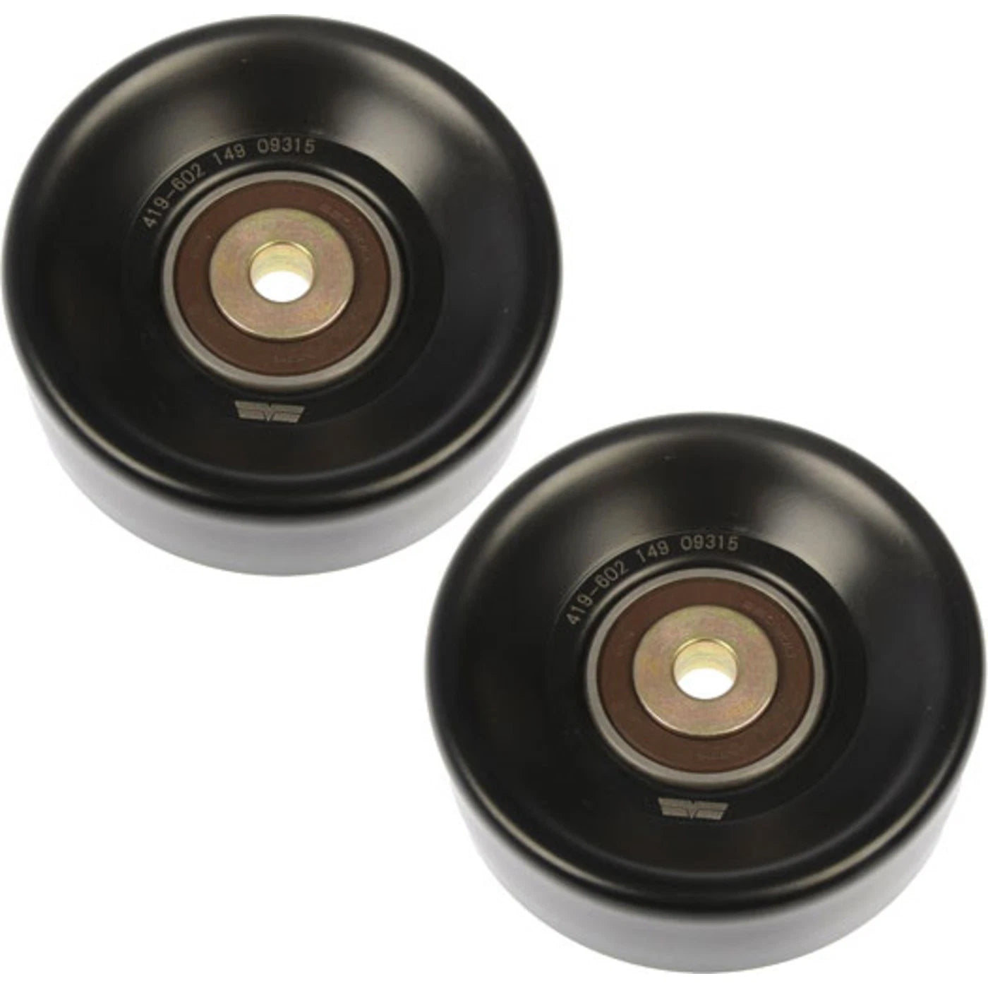 Set of 2 Accessory Belt Idler Pulleys for Chevy