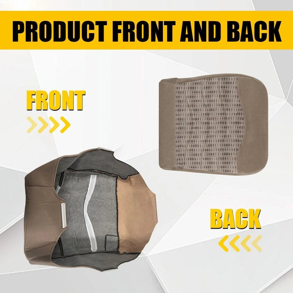 LH Driver Bottom Cloth Seat Cover Tan for Ford F250 F350 F450 F550 (1999–2000)
