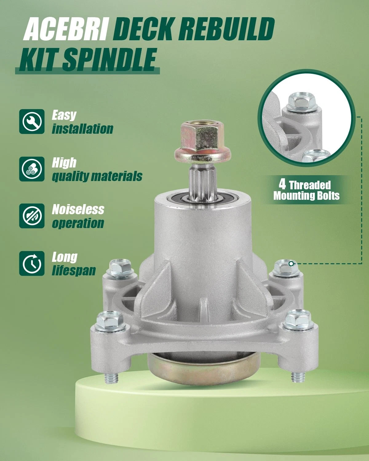 Blade Spindle Belt Kit for Hustler Raptor 52" (604214, 603995, 603988, 791988)