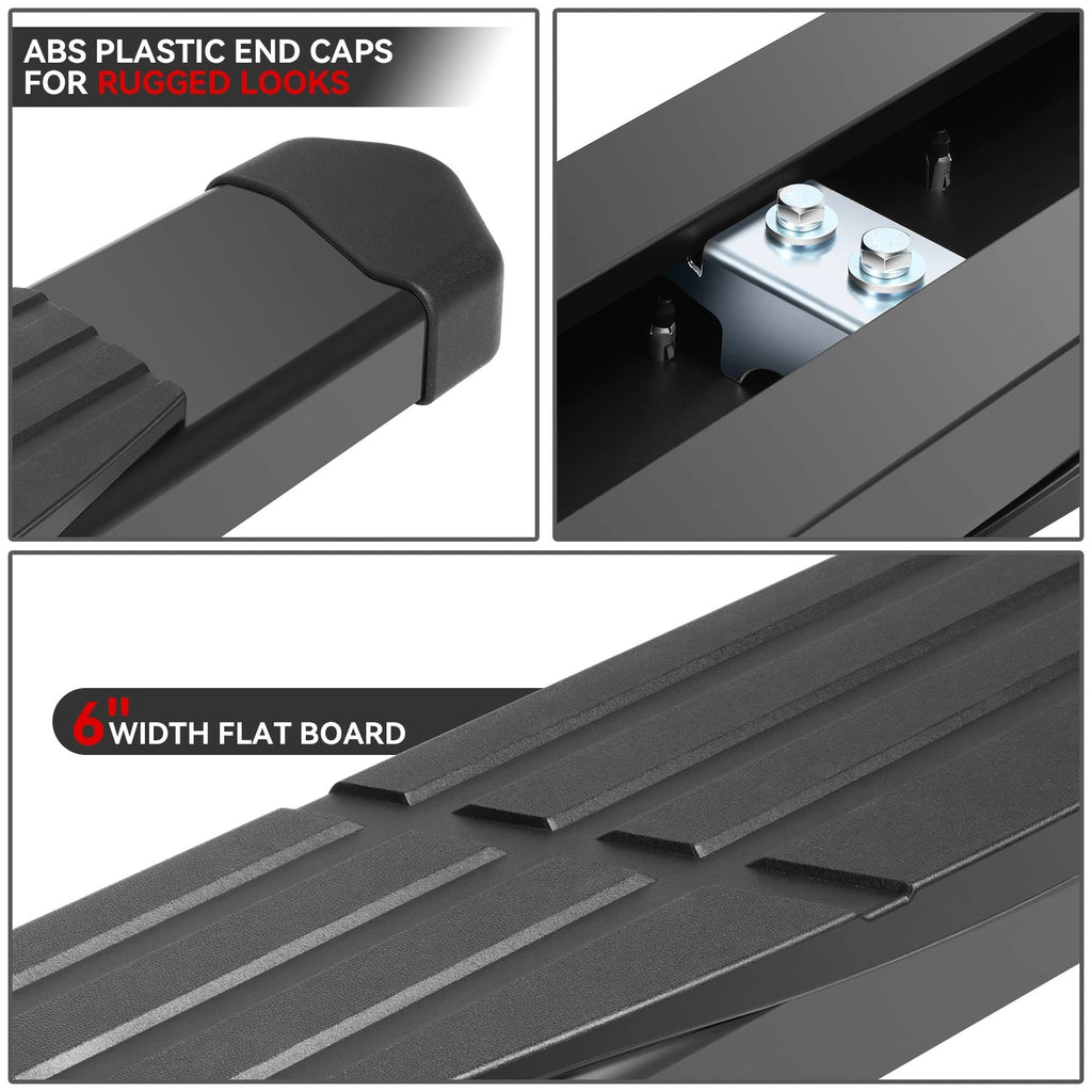 Set of 2 Running Boards for Toyota Tundra CrewMax (2022–2023) Black