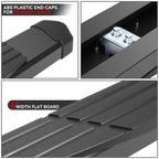 Set of 2 Running Boards for Toyota Tundra CrewMax (2022–2023) Black