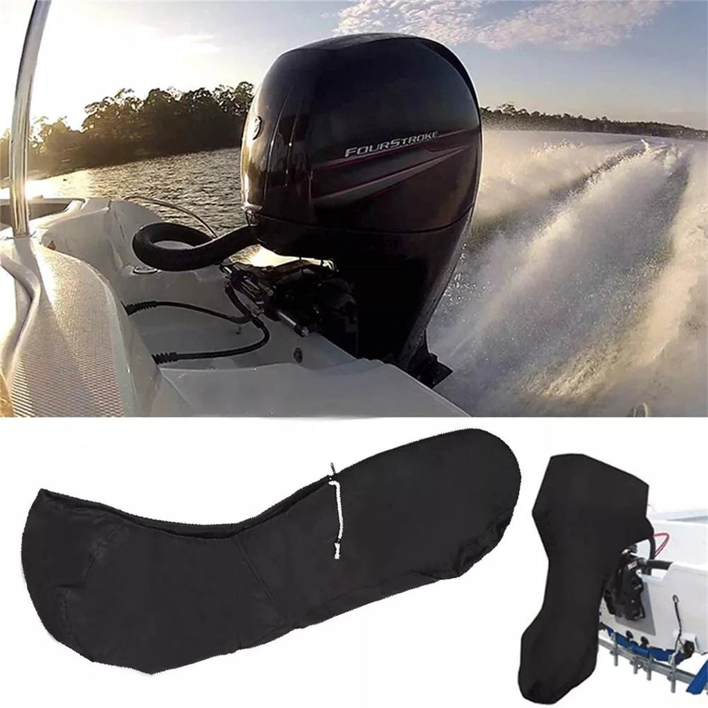 Outboard Motor Engine Cover for Universal Boat (20-30 HP) - Black