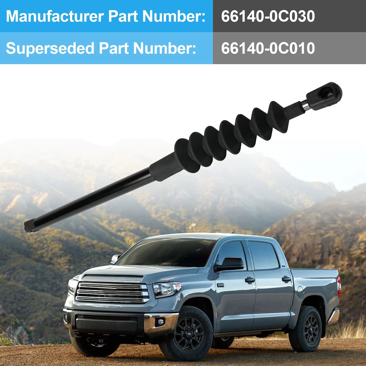 Tailgate Lift Support Cylinder 66140-0C030 for Toyota Tundra (2007–2021)
