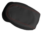 Leather Console Lid Armrest Cover for Mitsubishi Eclipse (2006–2012) Red Stitch