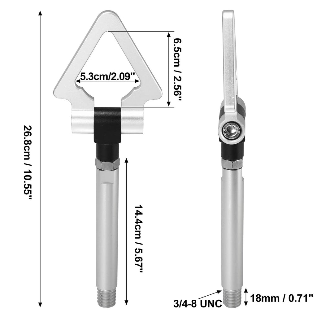 Tow Hook Screw Set of 2 for Lexus IS IS250 (2006–2013) Silver Tone Triangle