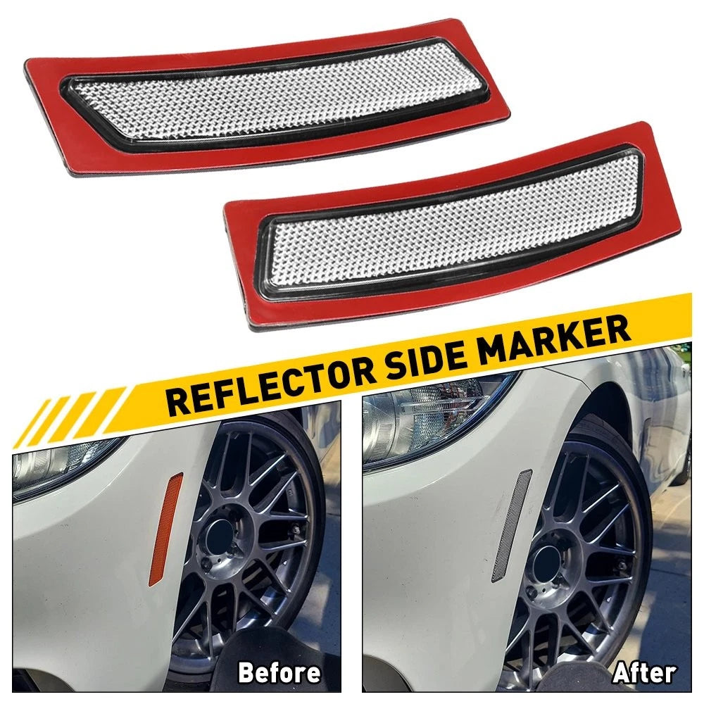Front Bumper Clear Reflector Side Marker Lights for BMW F30 F31 (2012–2015)