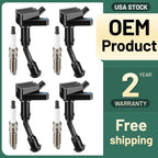 Ignition Coil Pack and Spark Plugs for 2017–2019 Ford Escape 1.5L (4)