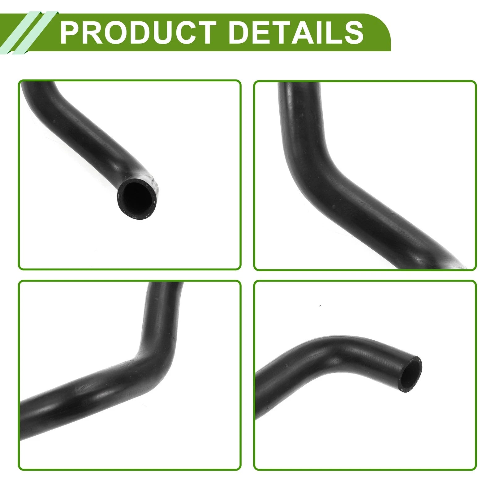 Radiator Coolant Hose for Toyota Corolla iM (2017–2018) No. 16573-37040 Rubber Black
