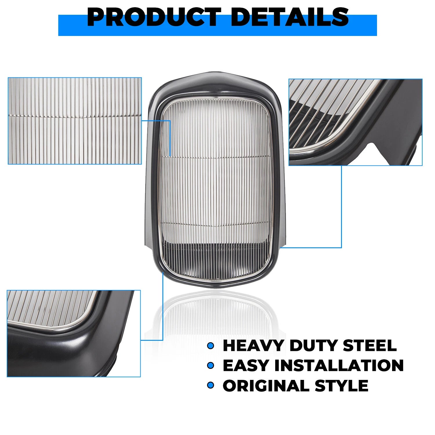 Steel Radiator Grille Shell for 1932 Ford Hot Rod