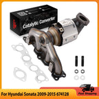 Exhaust Manifold Catalytic Converter for Hyundai Sonata and Kia Optima/Forte5 (2009–2015)