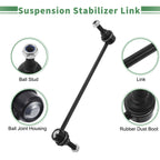 Set of 6 Tie Rod Ends Sway Bar Link for Buick Regal (2014–2017)