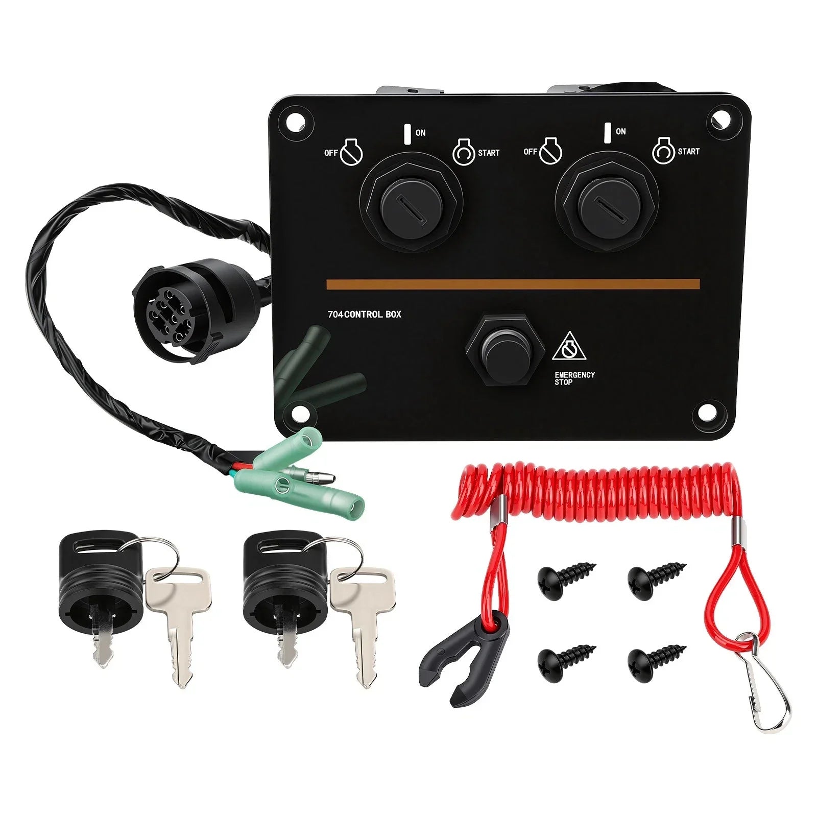 Dual Twin Ignition Kill Switch for Yamaha Outboard Engines