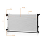 Aluminum Core Cooling Radiator for VW Golf/Jetta (1993–1999) DPI-1557