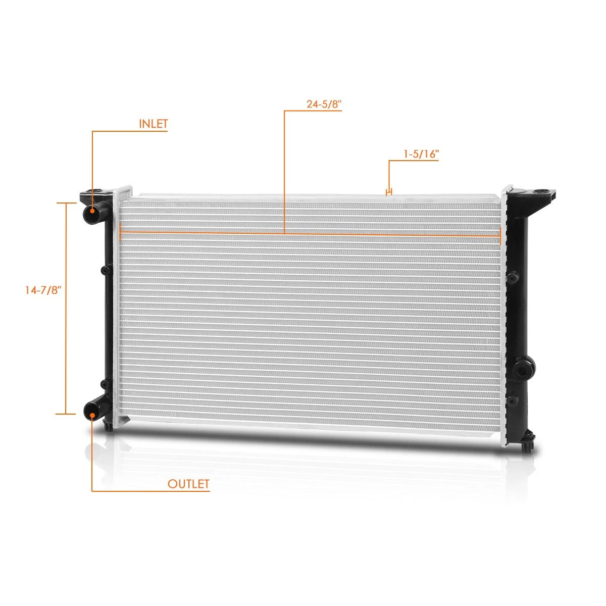 Aluminum Core Cooling Radiator for VW Golf/Jetta (1993–1999) DPI-1557