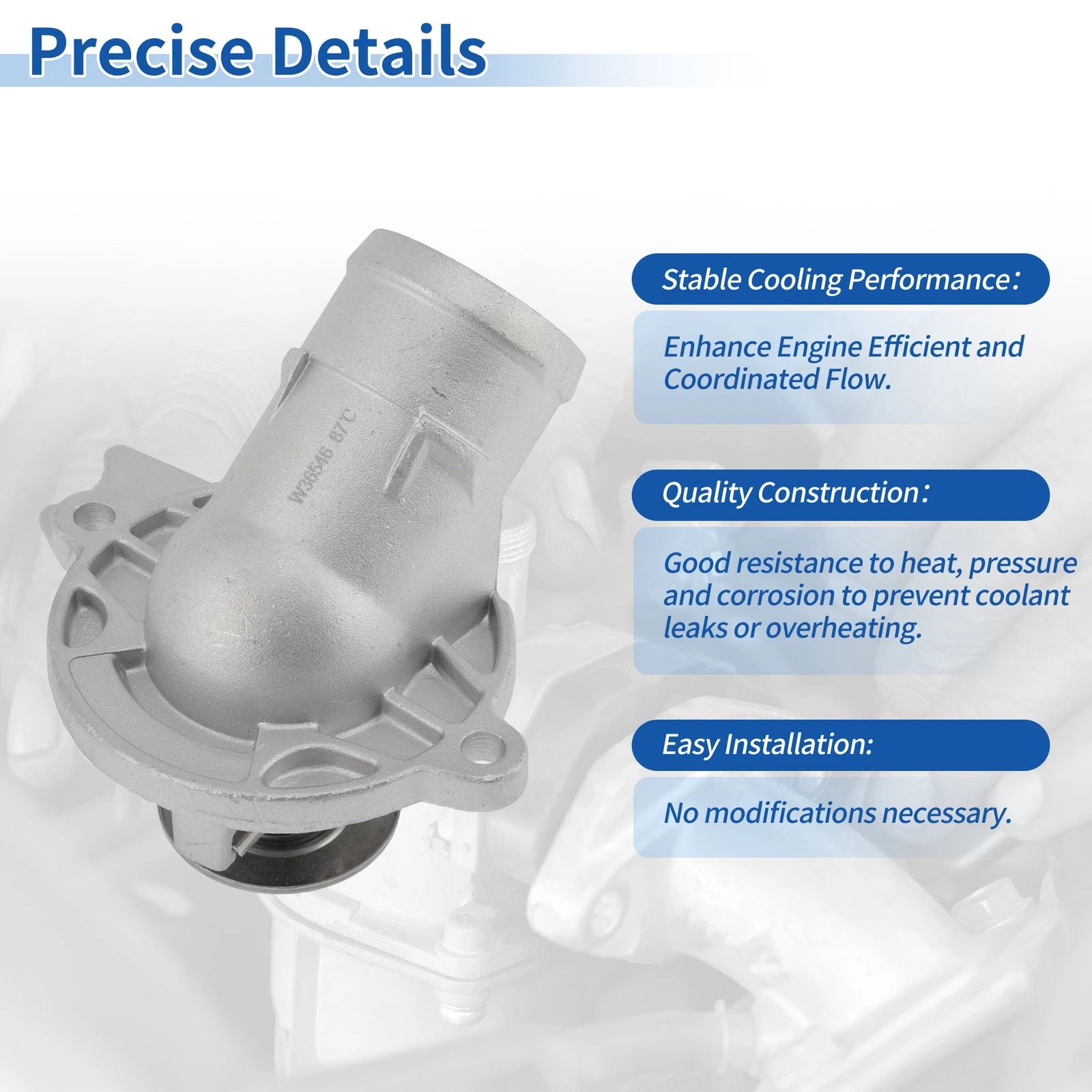 Engine Coolant Thermostat Housing Assembly No. 9025911 for Chrysler Crossfire (2004–2008)