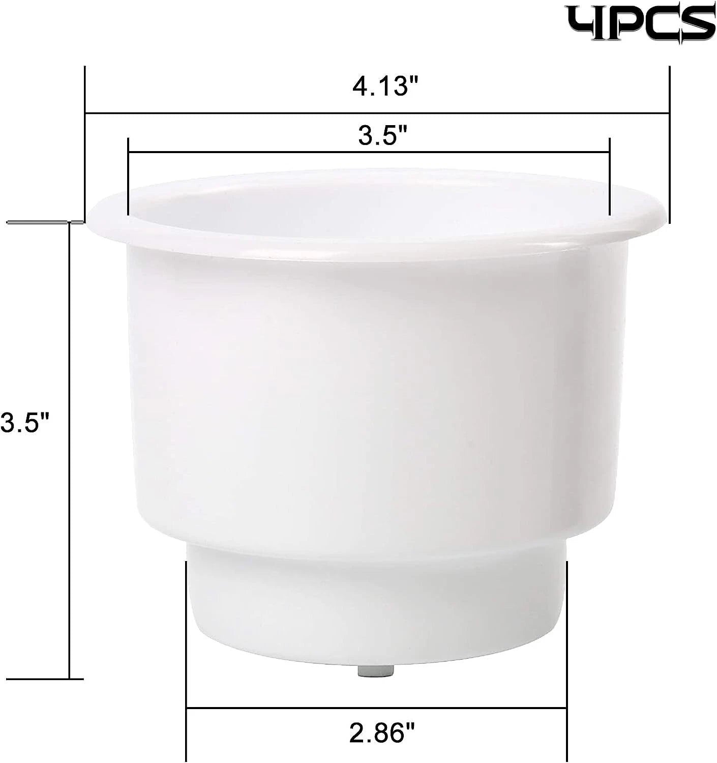 3 Pack Plastic Cup Drink Can Holder for Boat Marine RV Pontoon (Universal)