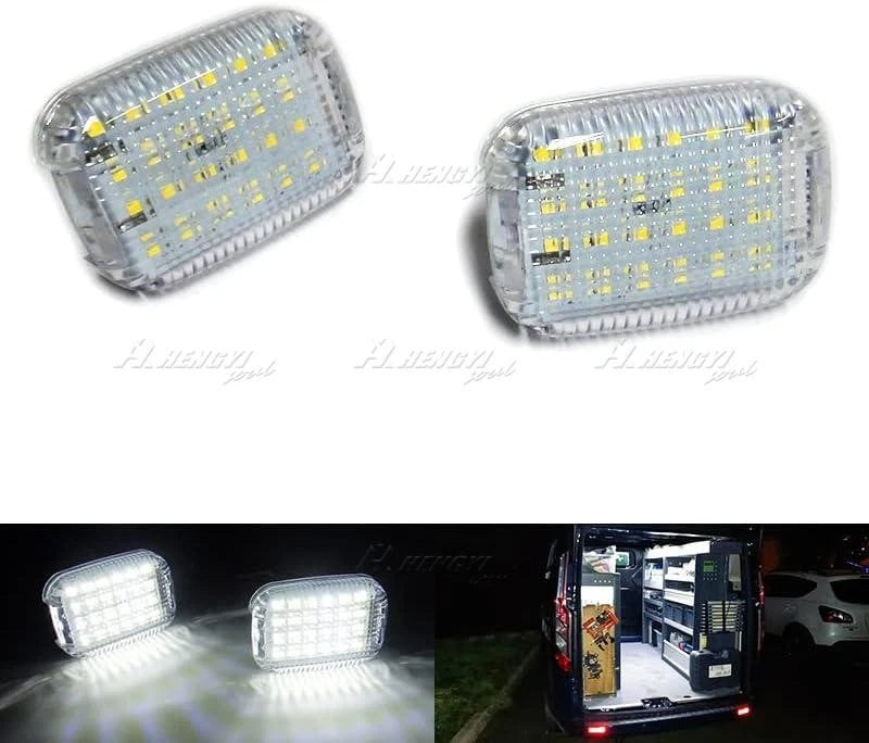 Set of 4 Interior LED Dome Lights for Ford Transit 150 250 350 (2015–2024)