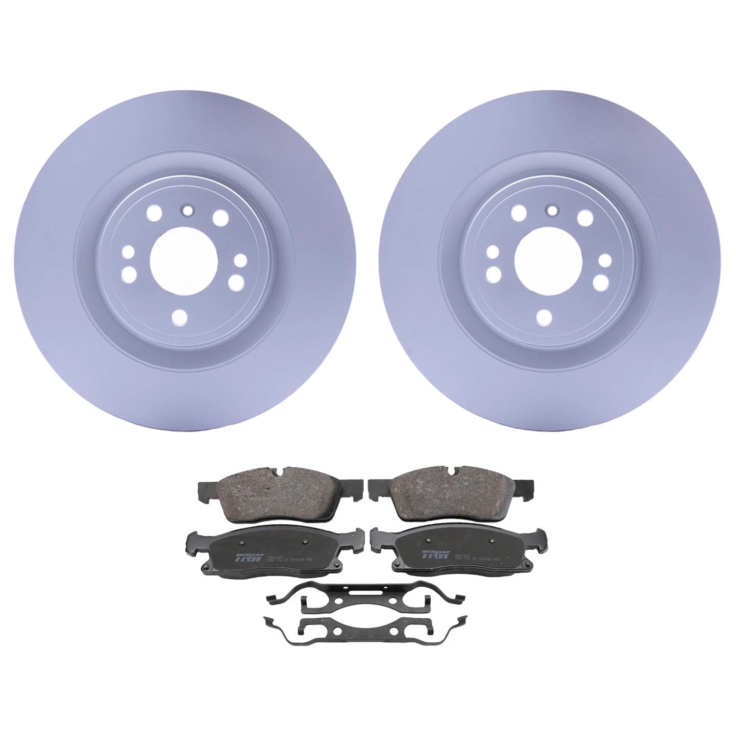 Hella Front Rotors & TRW Pro Low-Met Disc Brake Pads Kit for Mercedes X166 (2013–2019)