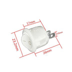 Mini Rocker Switches 5 Pcs White 2-Pin On-Off for MOTORHOME
