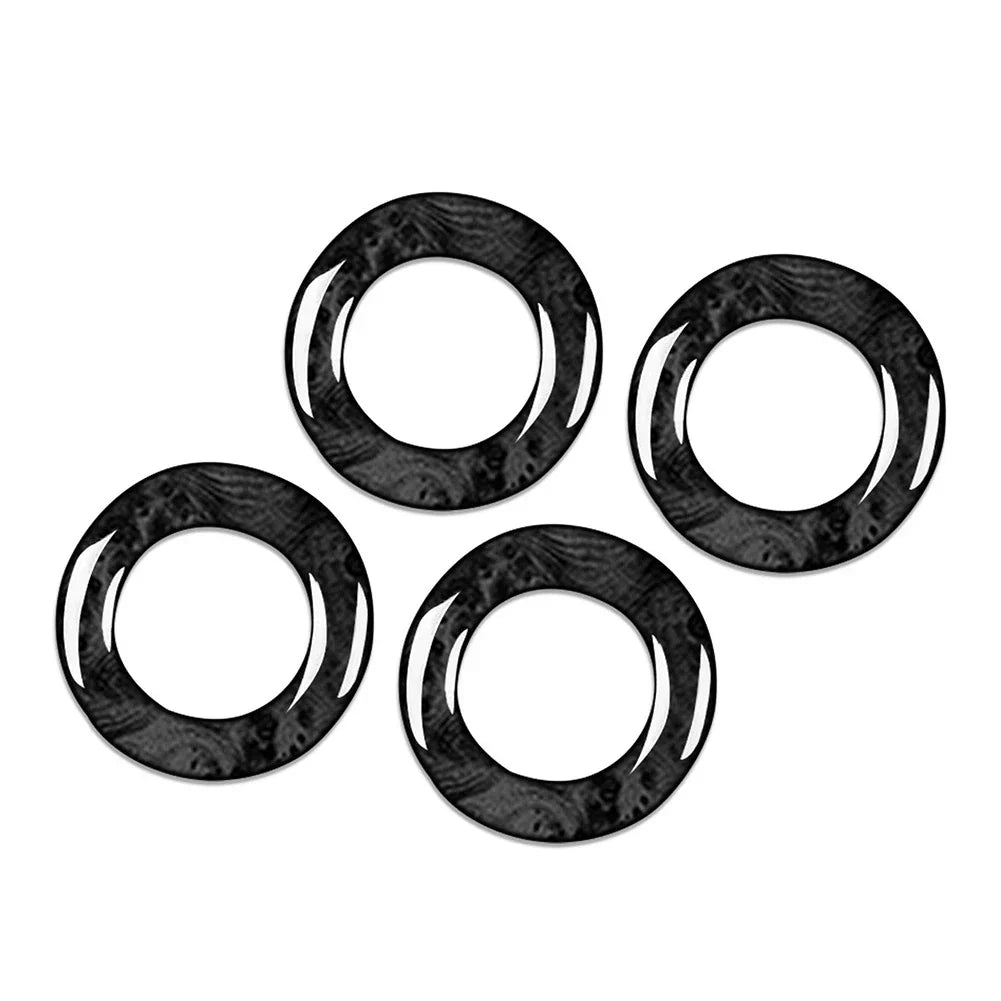 4 x Interior Door Lock Pin Cover Rings for Mercedes Benz GLC Class (2015-2021)