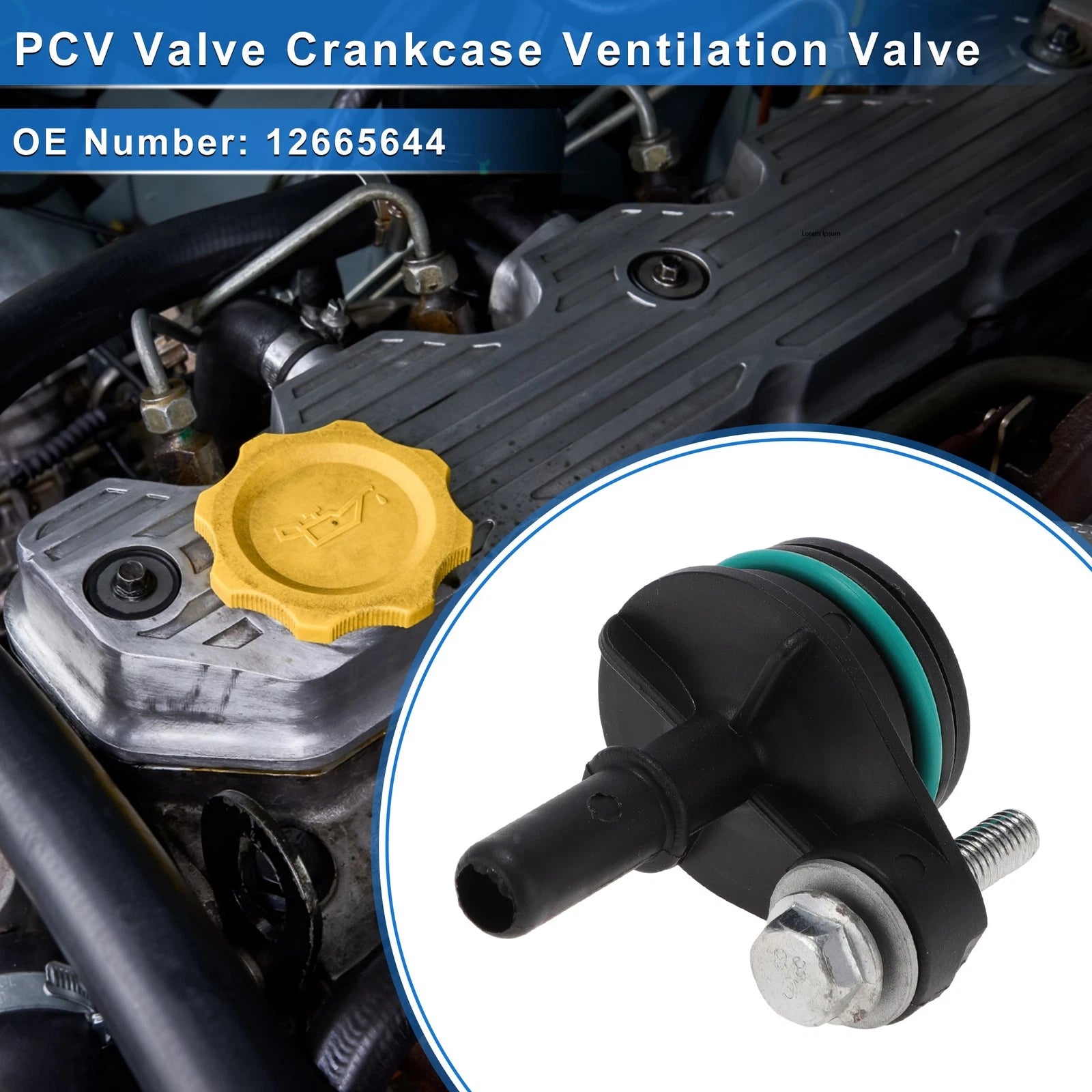 PCV Valve for Chevrolet Trax (2013–2020) No.12665644